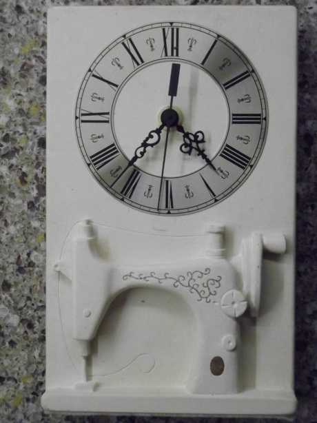 Sewing machine clock